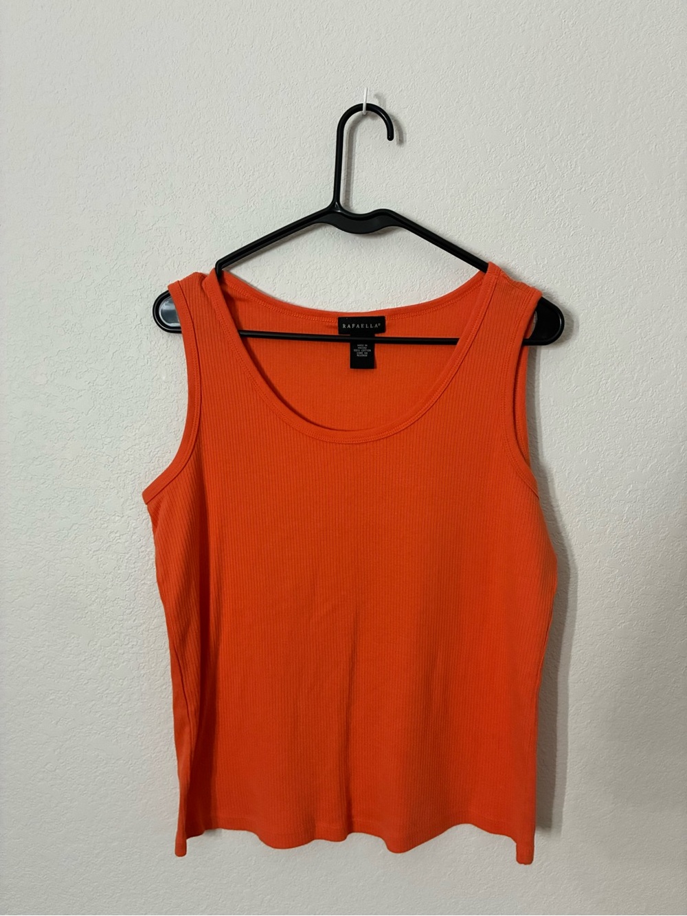 Rafaella Ribbed Cotton Tank Size XL